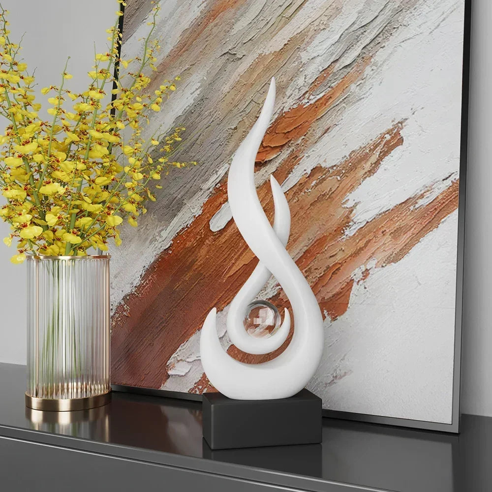 Serenity abstrakt skulptur – moderne kunstnerisk hjemmedekoration