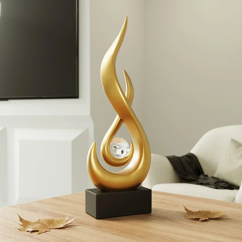 Serenity abstrakt skulptur – moderne kunstnerisk hjemmedekoration