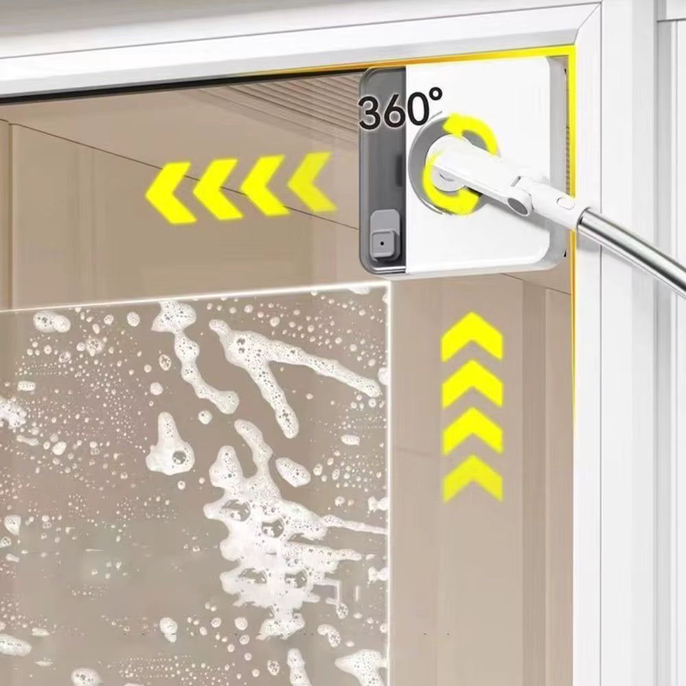 MagnaSweep Doppelseitiger Magnetischer Fensterreiniger mit Teleskopgriff