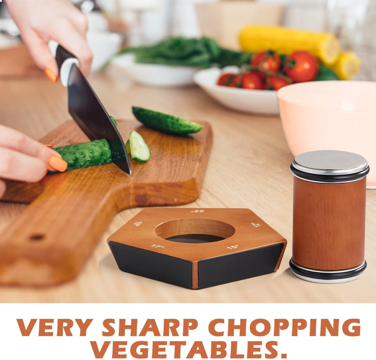 SharpRoll Manual Diamond Knife Sharpener with Rolling Design for Precise Easy Blade Sharpening