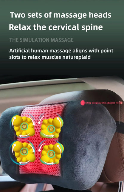 Shiatsu fuldkrops rygmassager med varme og justerbart design