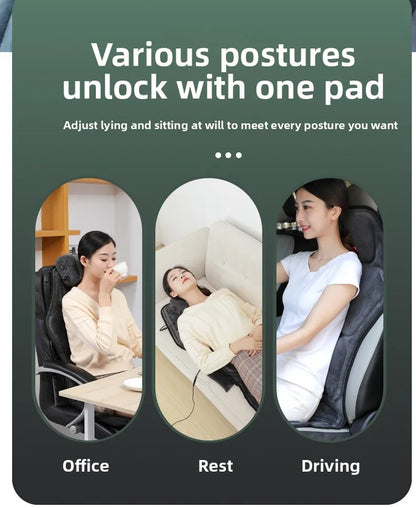 Shiatsu fuldkrops rygmassager med varme og justerbart design