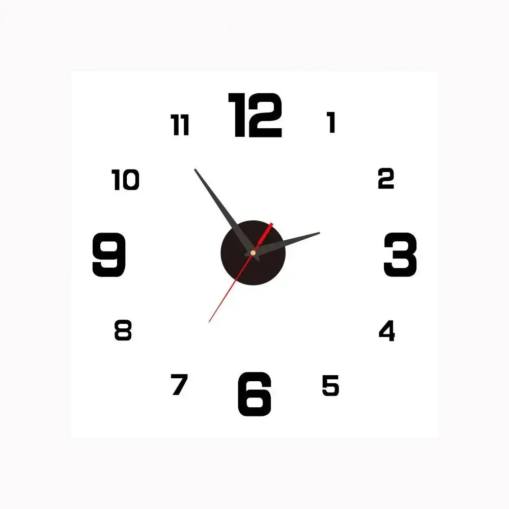 Silent Wall Clock Elegant Non Ticking Design for Bedroom and Office