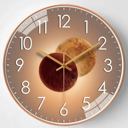Silent Wall Clock Elegant Non Ticking Design for Bedroom and Office