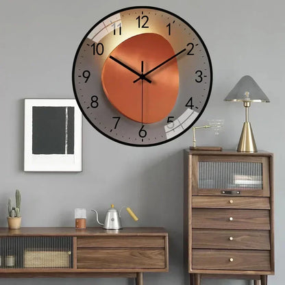 Silent Wall Clock Elegant Non Ticking Design for Bedroom and Office