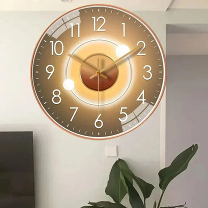 Silent Wall Clock Elegant Non Ticking Design for Bedroom and Office