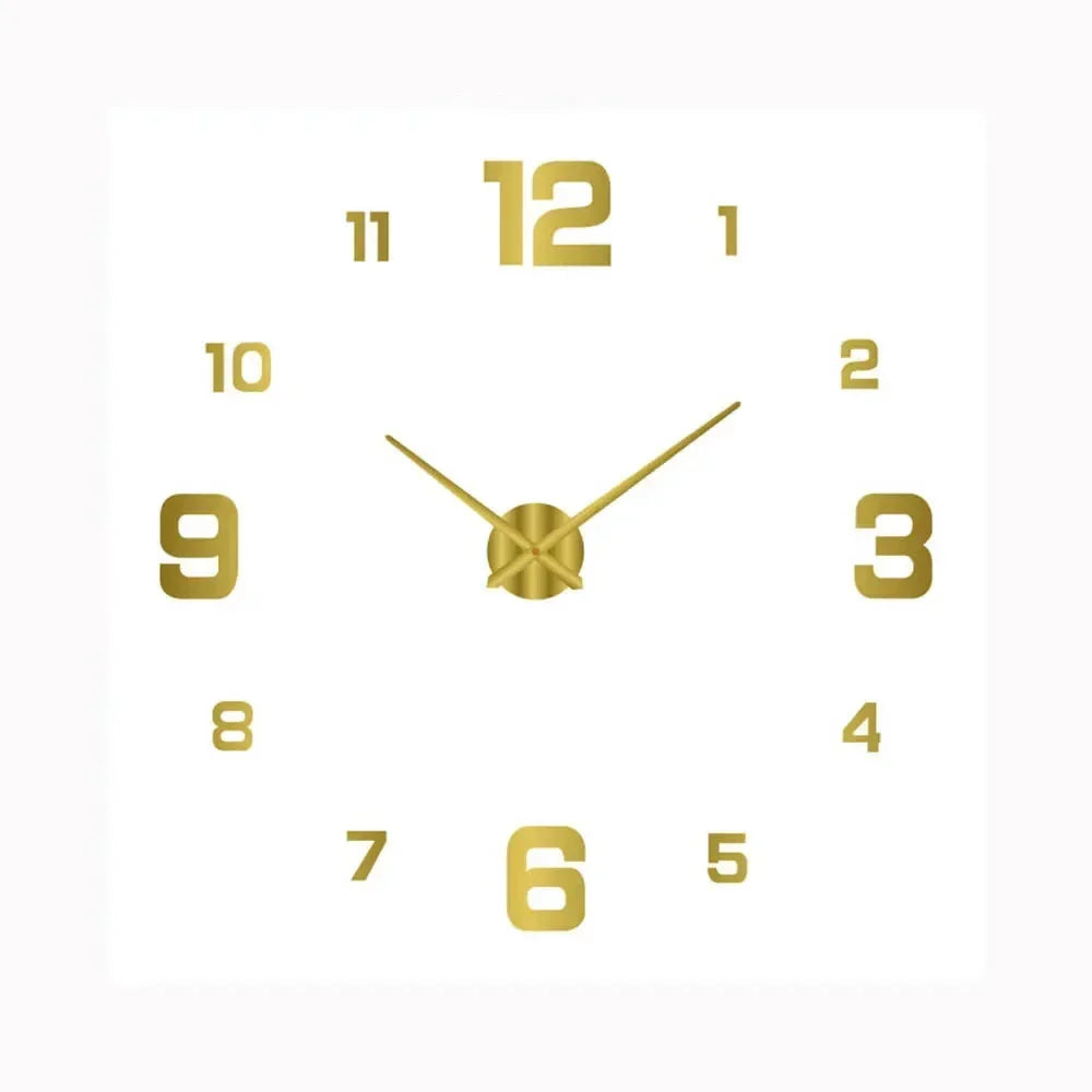 Silent Wall Clock Elegant Non Ticking Design for Bedroom and Office