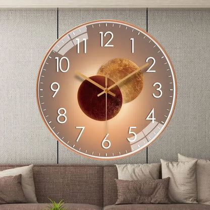 Silent Wall Clock Elegant Non Ticking Design for Bedroom and Office