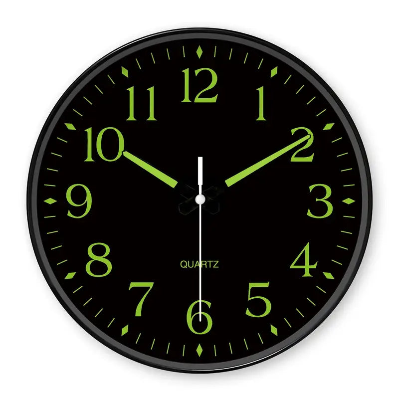 Silent Glow Wanduhr Leuchtende Moderne Quarzuhr