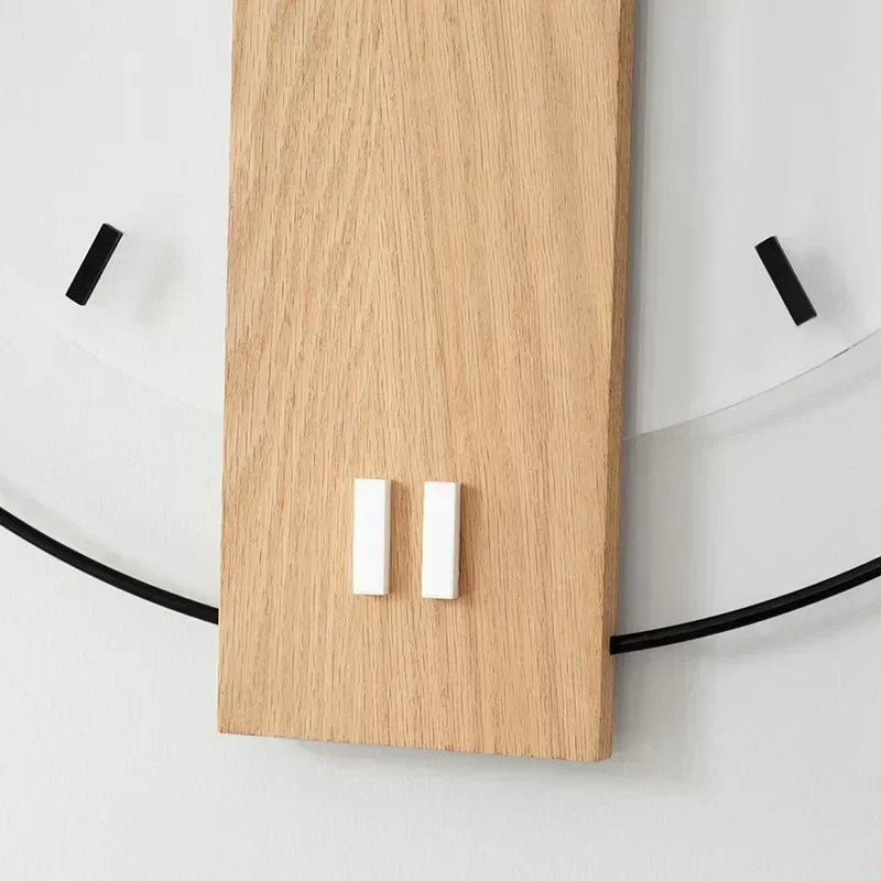 SilentOak minimalistisk træ vægur lydløs moderne design