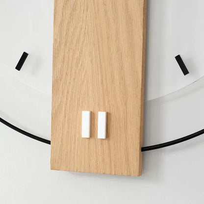 SilentOak minimalistisk træ vægur lydløs moderne design