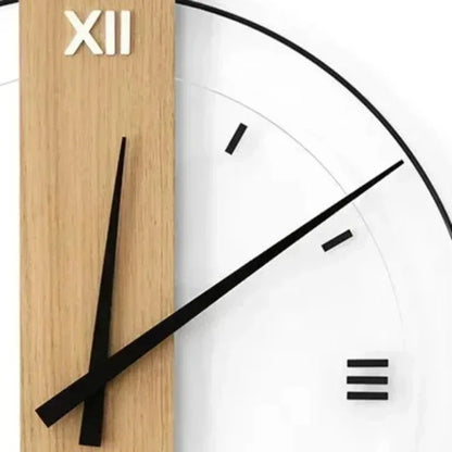 SilentOak minimalistisk træ vægur lydløs moderne design