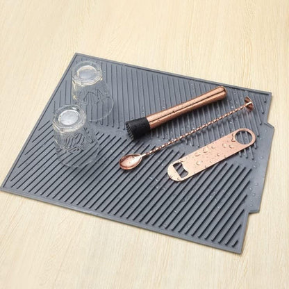 Silicone Dish Drying Mat – Heat Resistant Kitchen Mat with Non-Slip Surface