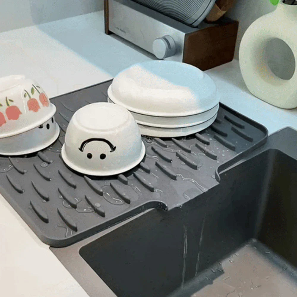 Silicool siliconen droogmat waterafvoer hittebestendige keukemat