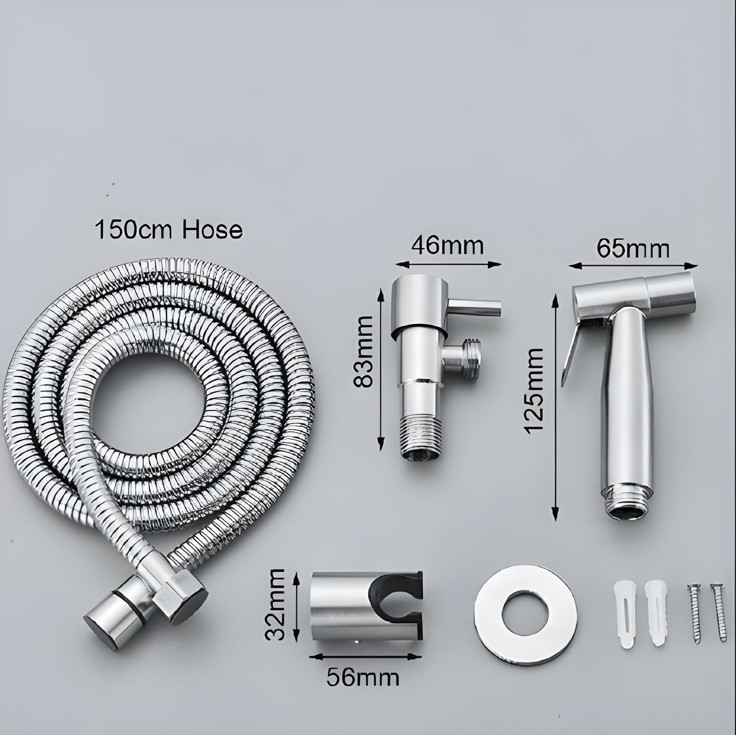 SilkStream Stainless Steel Bidet Sprayer Handheld Toilet Shower
