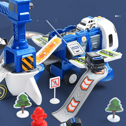 SkyExplorer Flugzeug-Spielset – 20-teiliges Kinderspielzeug mit Baumaschinen