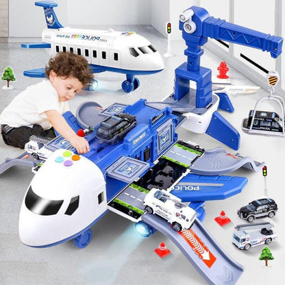 SkyExplorer Flugzeug-Spielset – 20-teiliges Kinderspielzeug mit Baumaschinen