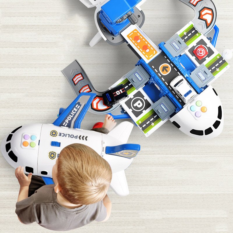 SkyExplorer Flugzeug-Spielset – 20-teiliges Kinderspielzeug mit Baumaschinen