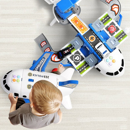SkyExplorer Flugzeug-Spielset – 20-teiliges Kinderspielzeug mit Baumaschinen