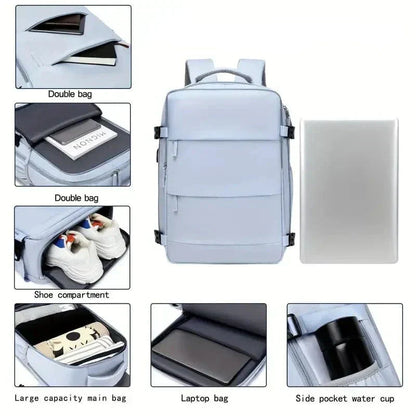 SkyReady vluchtgoedgekeurde cabine rugzak 40x20x25 laptop reistas