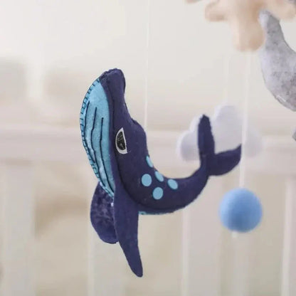SkyWhirl Wooden Baby Mobile for Calm Nursery Decor