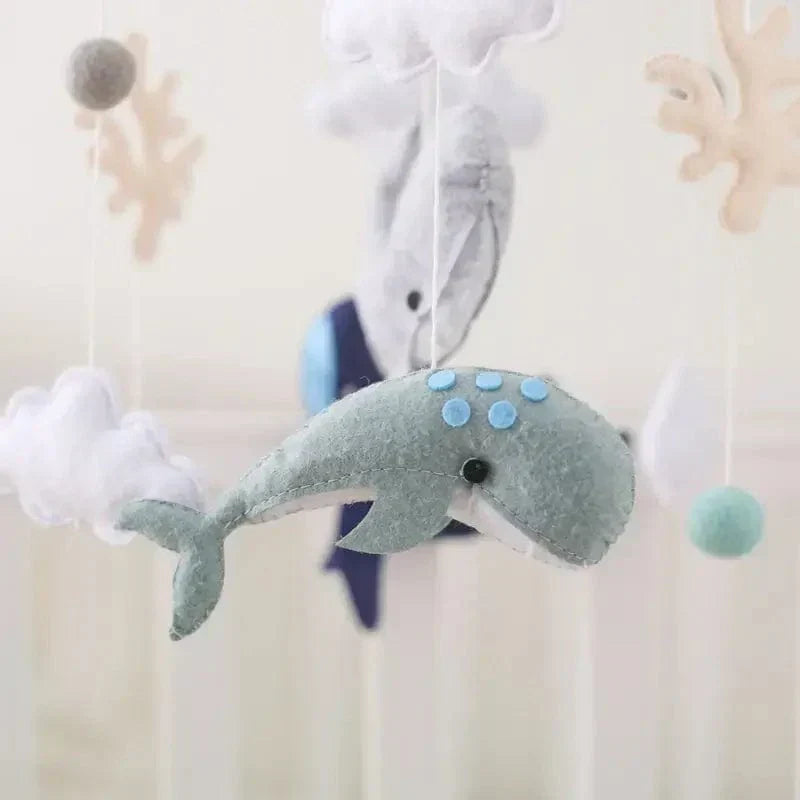 SkyWhirl Wooden Baby Mobile for Calm Nursery Decor