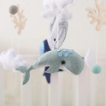 SkyWhirl Wooden Baby Mobile for Calm Nursery Decor