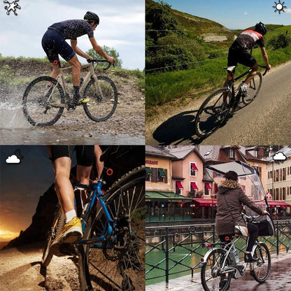 Slimme fietsachterlicht USB-oplaadbaar waterdicht LED achterveiligheidslicht
