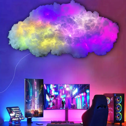 Inteligentna lampa LED Cloud Light RGB z synchronizacją muzyki, aplikacją i pilotem