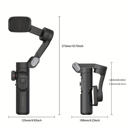 SmartPro smartphone gimbal stabilisator opvouwbaar 3-assig handapparaat
