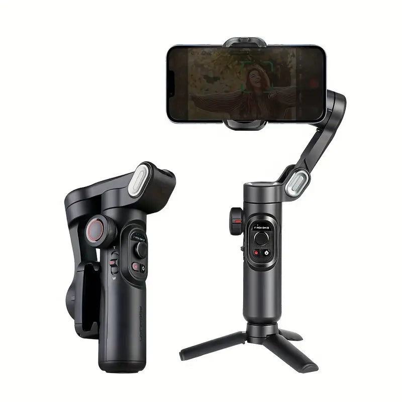 SmartPro smartphone gimbal stabilisator opvouwbaar 3-assig handapparaat