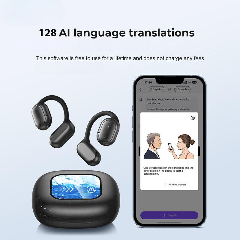 SmartSpeak AI Übersetzer Ohrhörer Echtzeitübersetzung Bluetooth kabellos