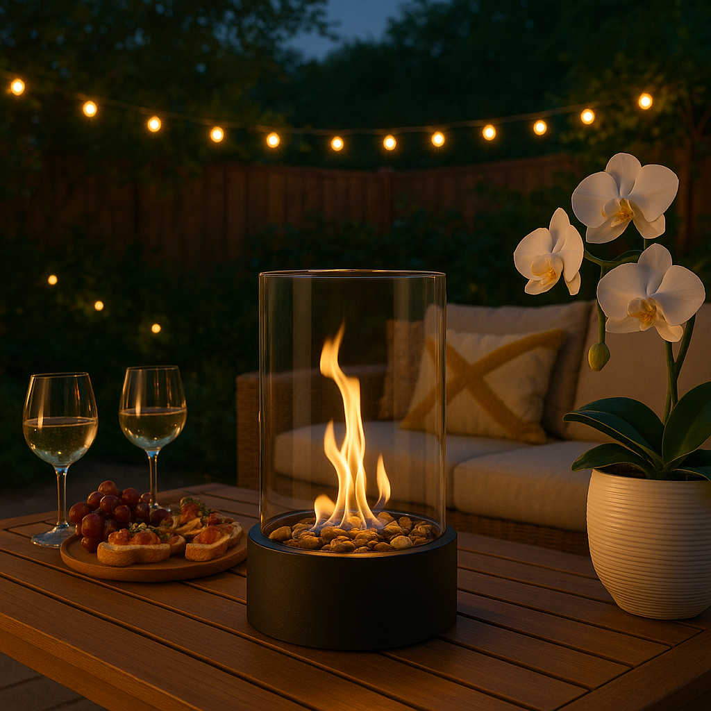 Rauchfreier Bioethanol Tischkamin mit modernem Design  