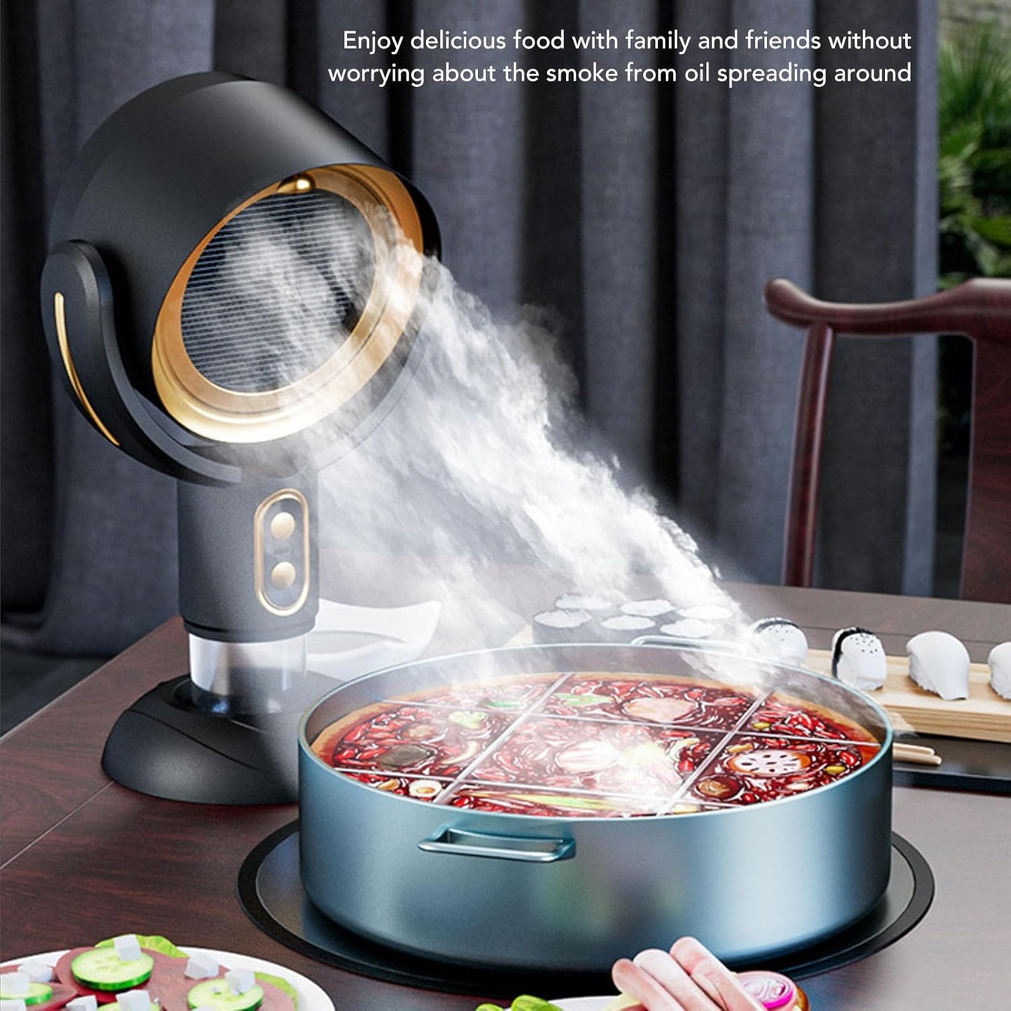 SmokeClear Compact Air Purifier for Smoke and Odour Control