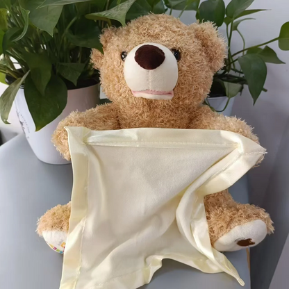 SnuggleBuddy peek a boo bjørn interaktivt talende plysdyr til babyer og småbørn
