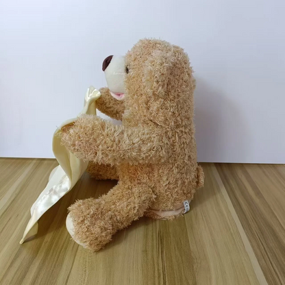 SnuggleBuddy peek a boo bjørn interaktivt talende plysdyr til babyer og småbørn