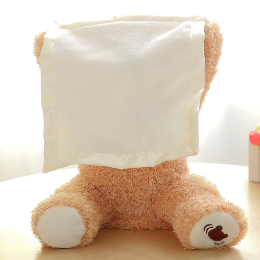 SnuggleBuddy Peek a Boo Bear Interactive Talking Plush Toy for Babies and Toddlers