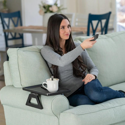 SofaMate verstelbare sofa armleuning tafel voor drankjes en essentials