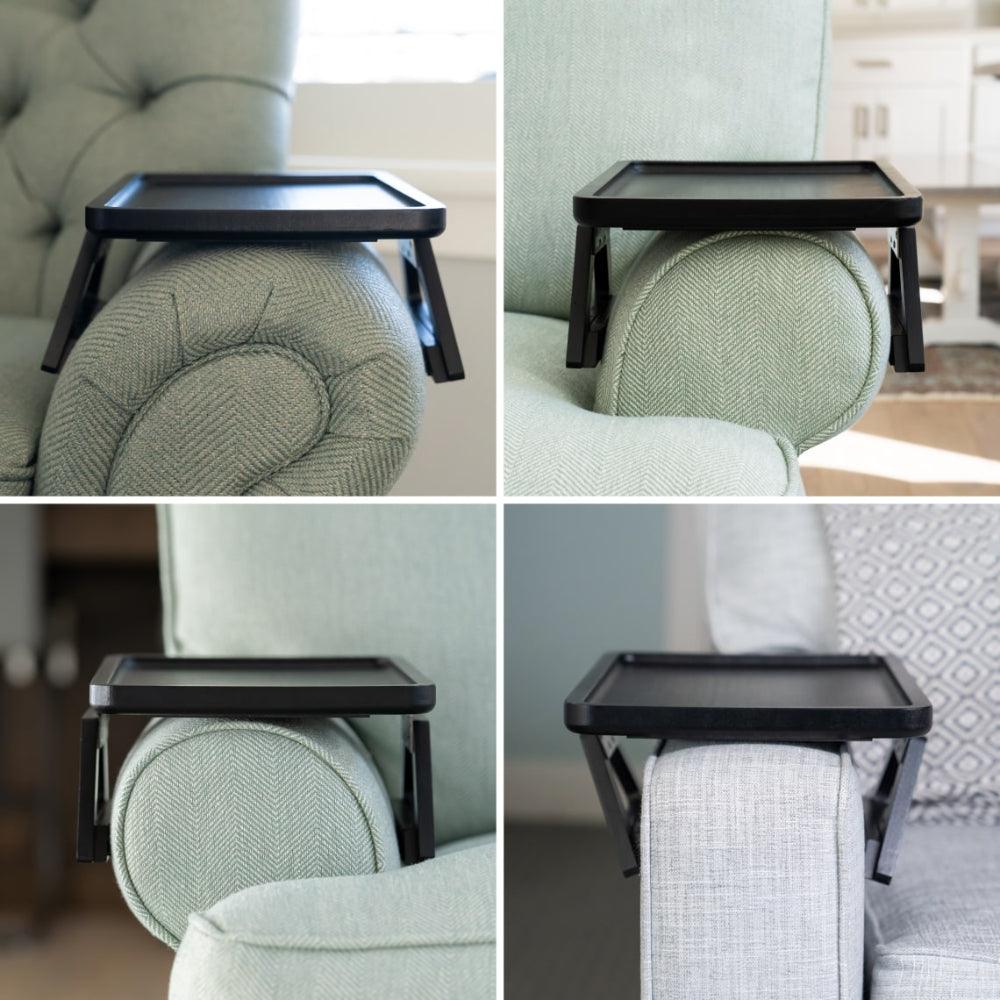 SofaMate verstelbare sofa armleuning tafel voor drankjes en essentials