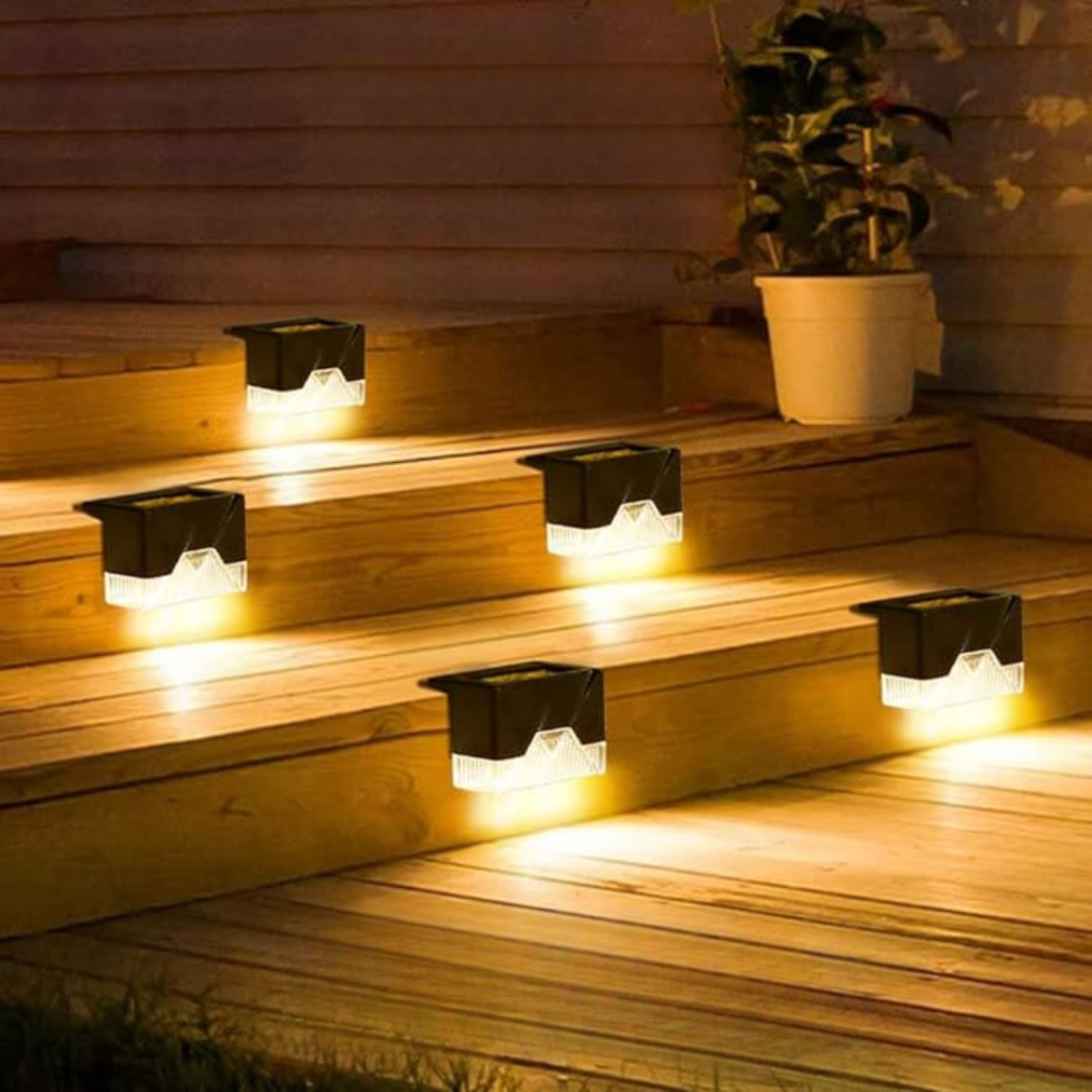 Zonne-energie Buitenwandlampen Waterdichte LED Traplampen
