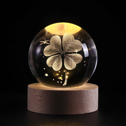 SolarSphere Kristallen Zonnestelsel LED Licht Educatieve Decoratieve Display