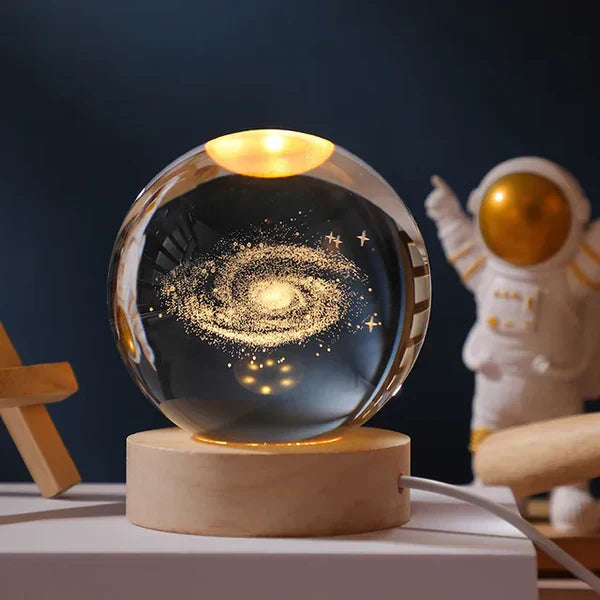 SolarSphere Kristallen Zonnestelsel LED Licht Educatieve Decoratieve Display