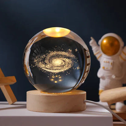 SolarSphere Kristallen Zonnestelsel LED Licht Educatieve Decoratieve Display