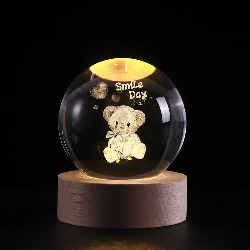 SolarSphere Kristallen Zonnestelsel LED Licht Educatieve Decoratieve Display
