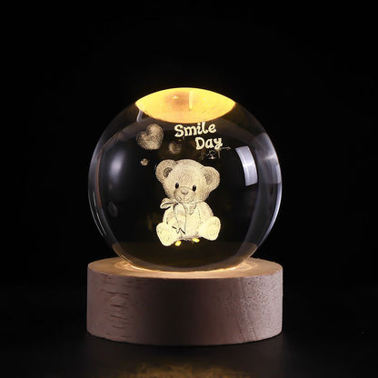 SolarSphere Kristallen Zonnestelsel LED Licht Educatieve Decoratieve Display