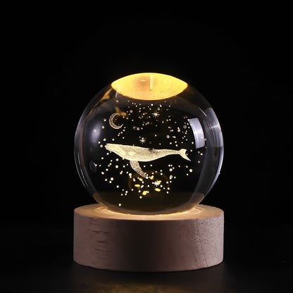 SolarSphere Kristallen Zonnestelsel LED Licht Educatieve Decoratieve Display
