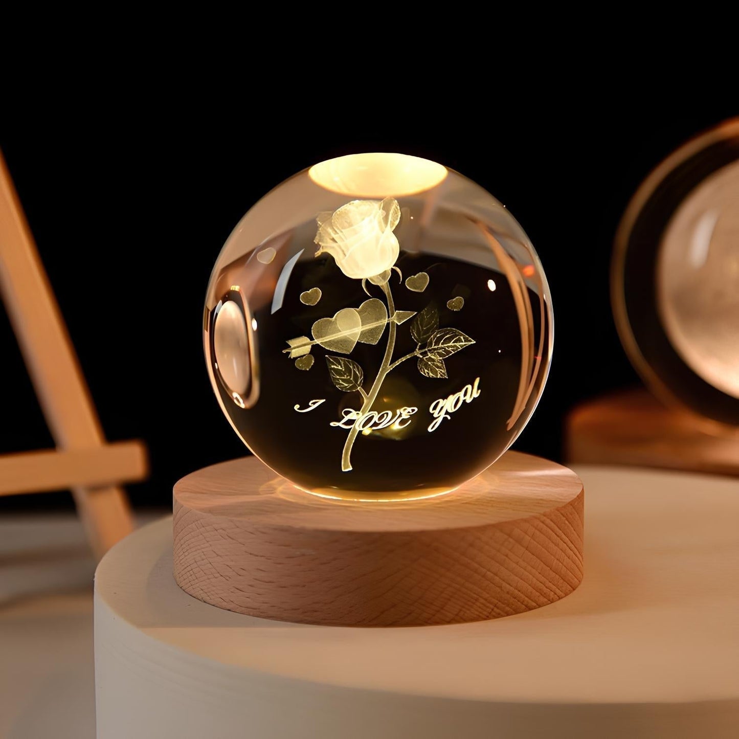 SolarSphere Kristallen Zonnestelsel LED Licht Educatieve Decoratieve Display