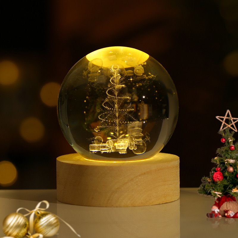 SolarSphere Kristallen Zonnestelsel LED Licht Educatieve Decoratieve Display