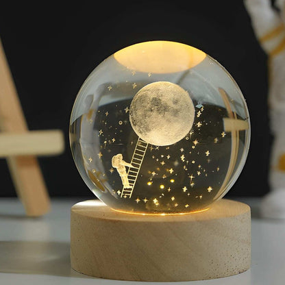 SolarSphere Kristallen Zonnestelsel LED Licht Educatieve Decoratieve Display