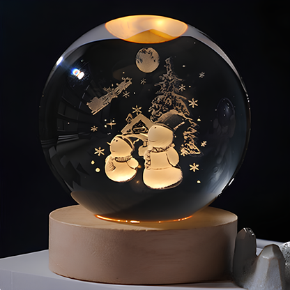 SolarSphere Kristallen Zonnestelsel LED Licht Educatieve Decoratieve Display